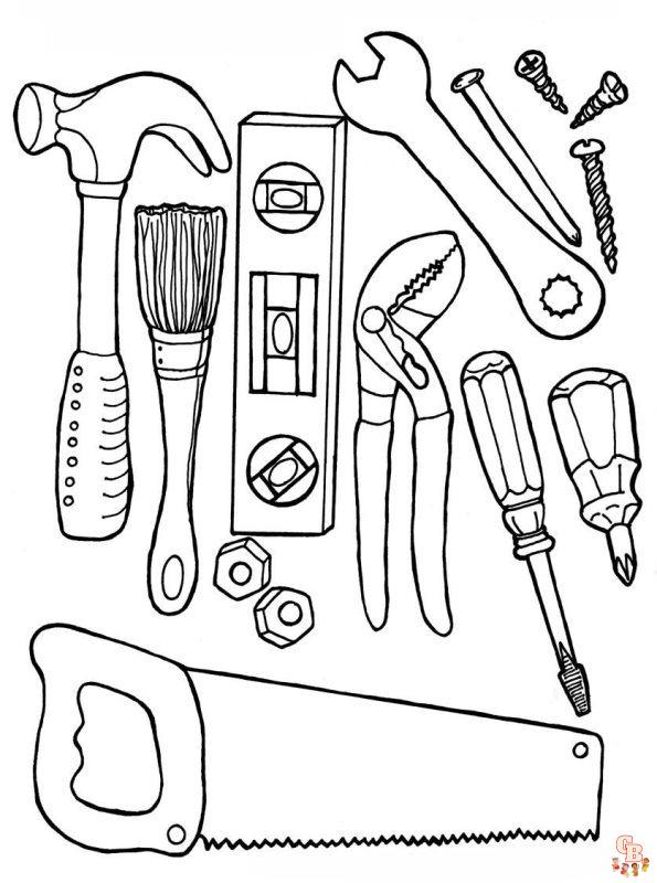 Gereedschap Kleurplaten 17