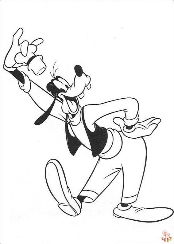 Goofy Kleurplaten 10