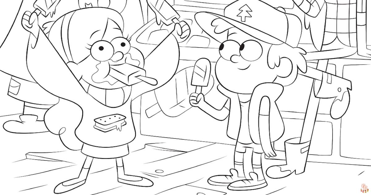 Gravity Falls Kleurplaten 5