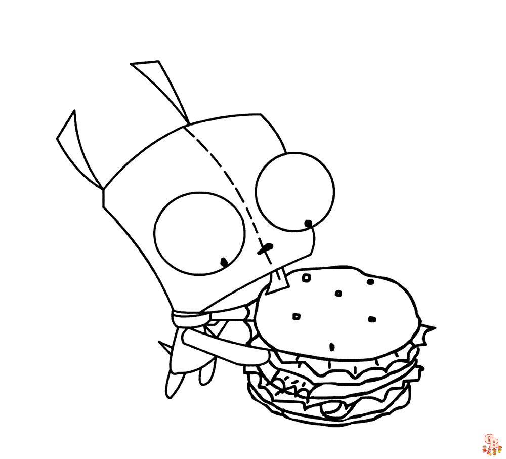 Invader Zim kleurplaten 2