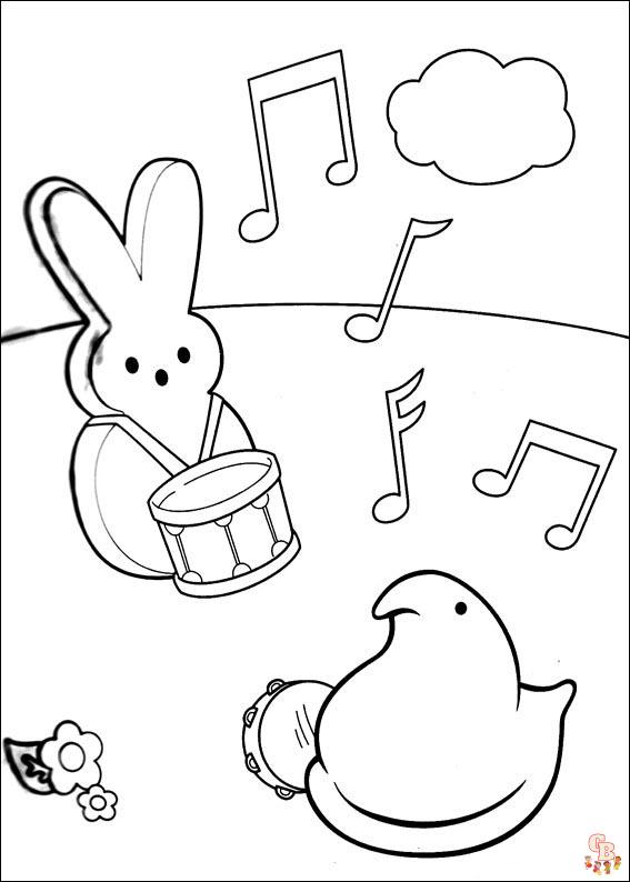 Marshmallow Peeps Kleurplaten 8