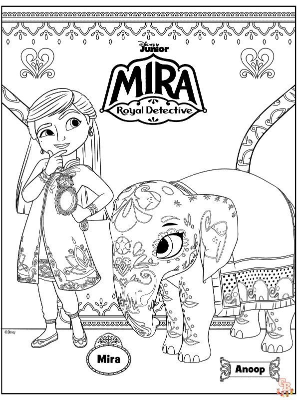 Mira Royal Detective Kleurplaten 7