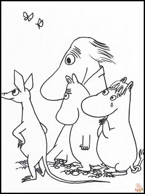 Moomins Kleurplaten 1