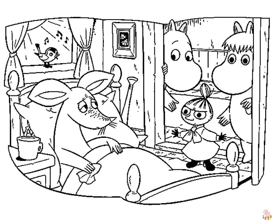 Moomins Kleurplaten 11