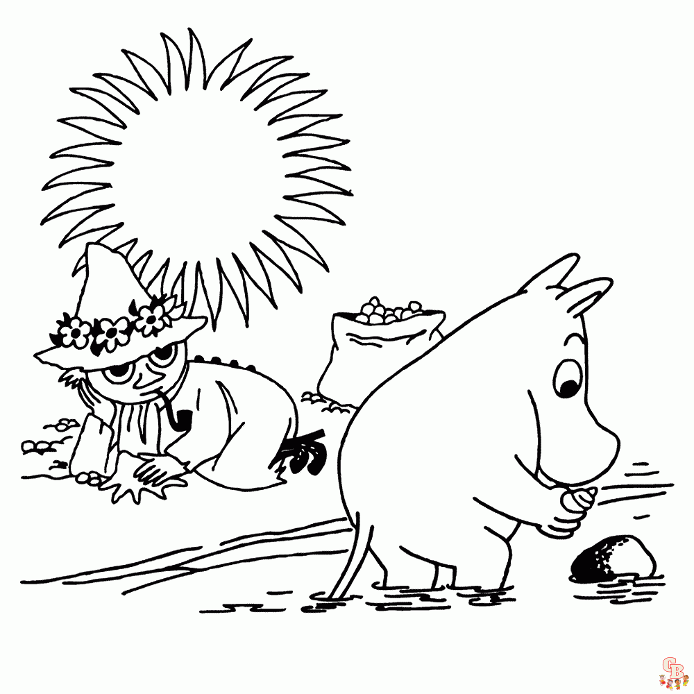 Moomins Kleurplaten 4