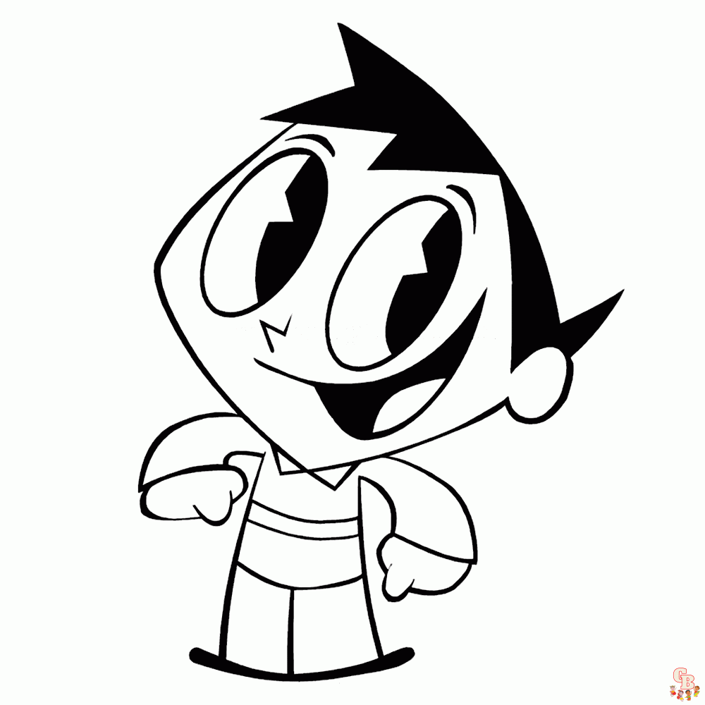 My Life as a Teenage Robot Kleurplaten 1