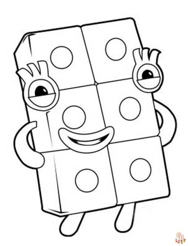 Numberblocks Kleurplaten 2