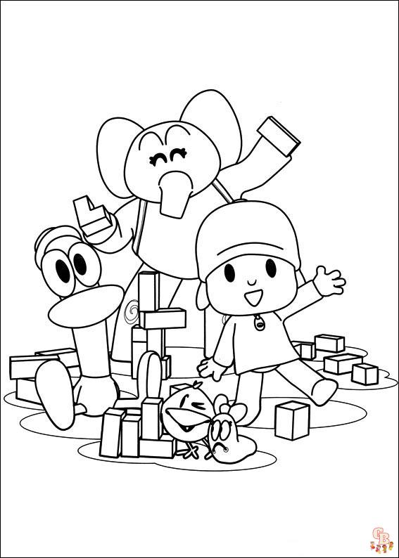 Pocoyo Kleurplaten 12