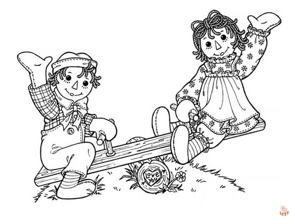 Raggedy Ann Kleurplaten 1