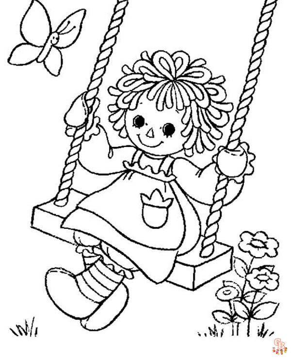 Raggedy Ann Kleurplaten 4