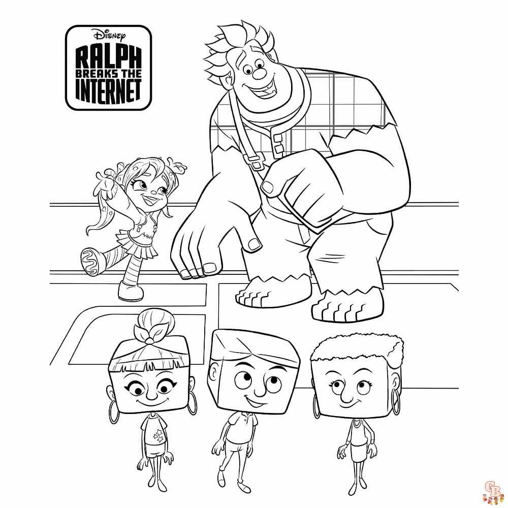 Ralph Breaks The Internet Kleurplaten 3