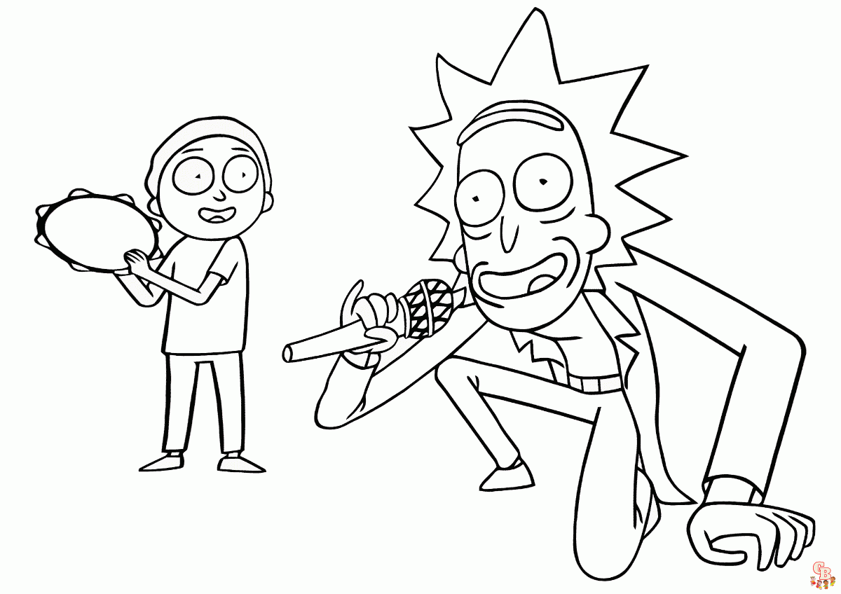 Rick Morty Kleurplaten 1