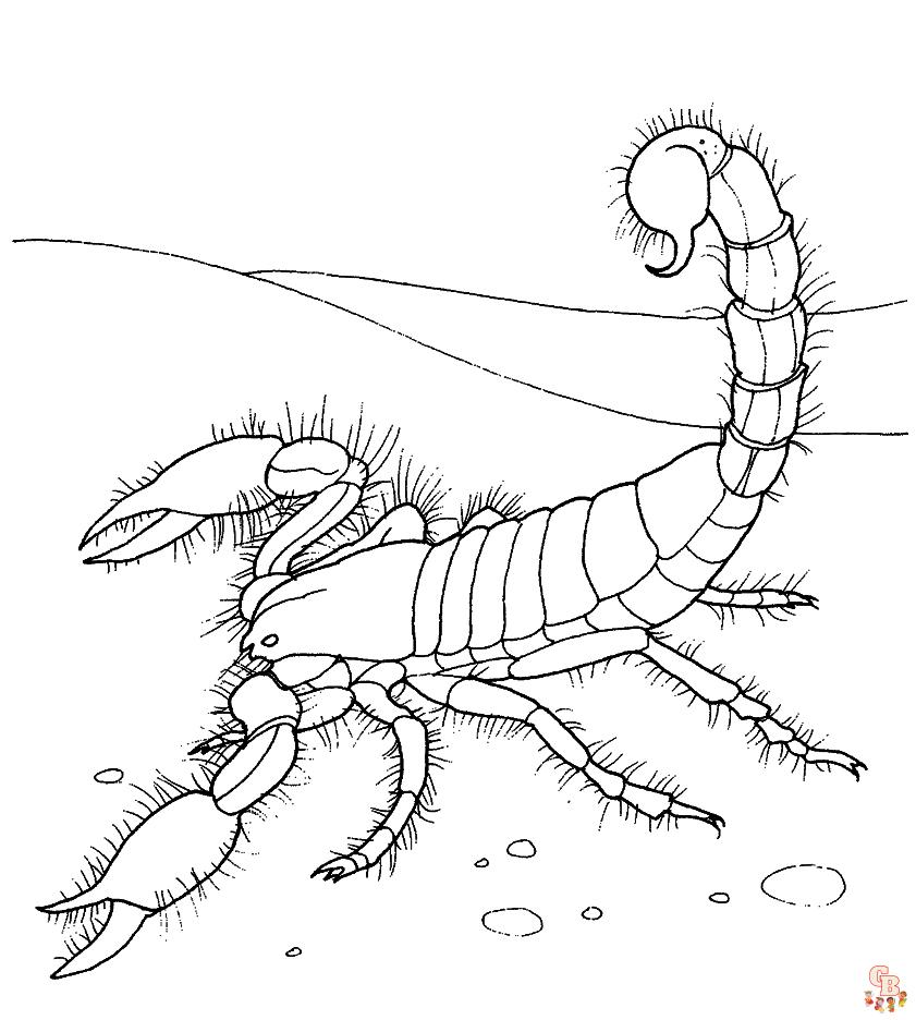 Schorpioenen kleurplaten 11
