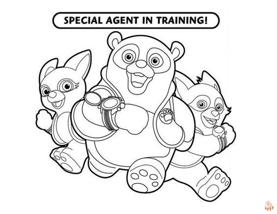 Speciaal Agent Oso kleurplaten 1