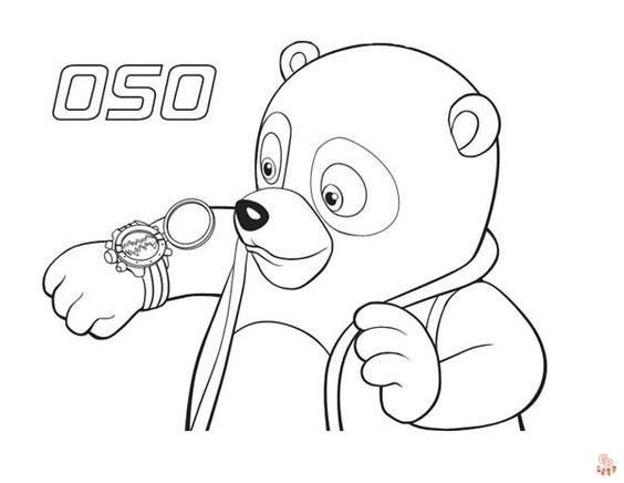 Speciaal Agent Oso kleurplaten 9