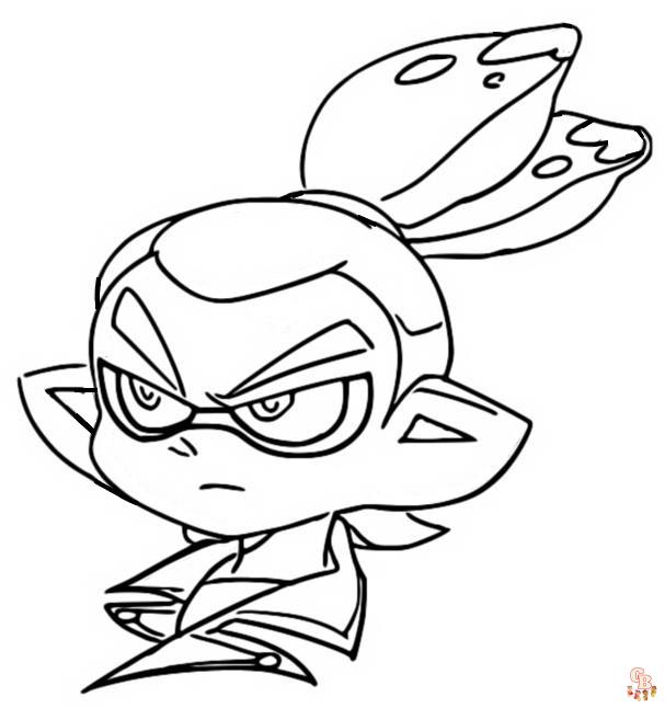 Splatoon kleurplaten 11