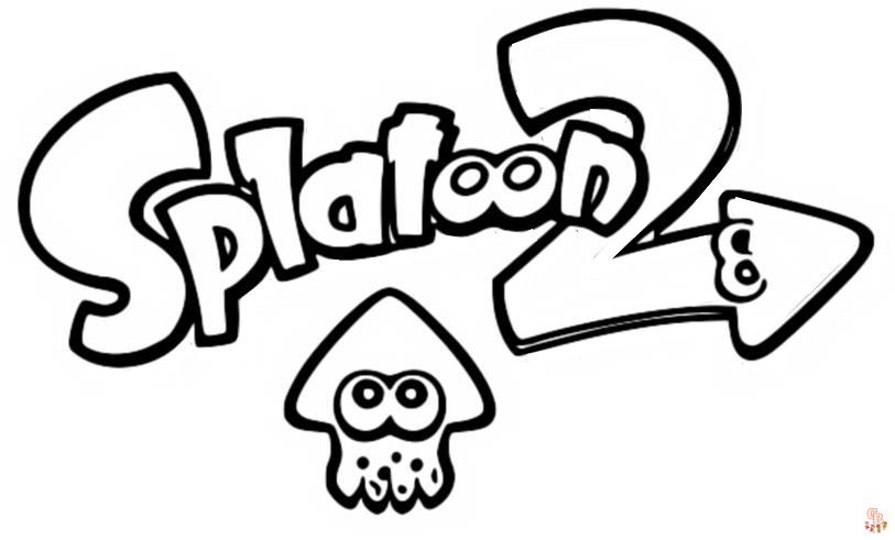 Splatoon kleurplaten 4