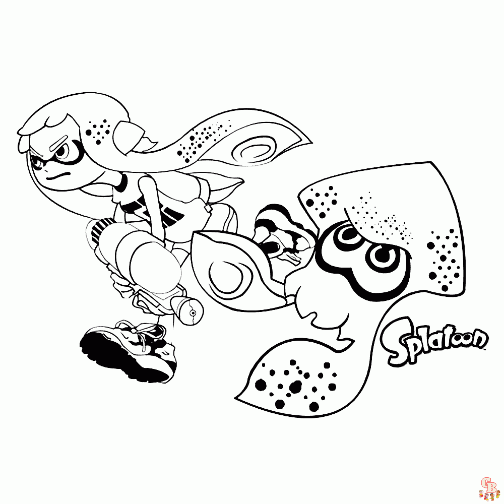 Splatoon kleurplaten 5