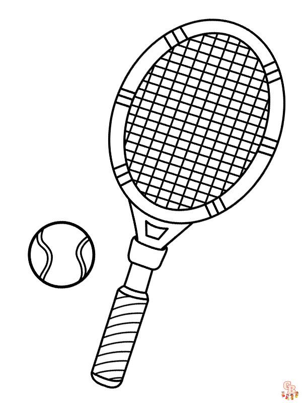 Tennis Kleurplaten 11