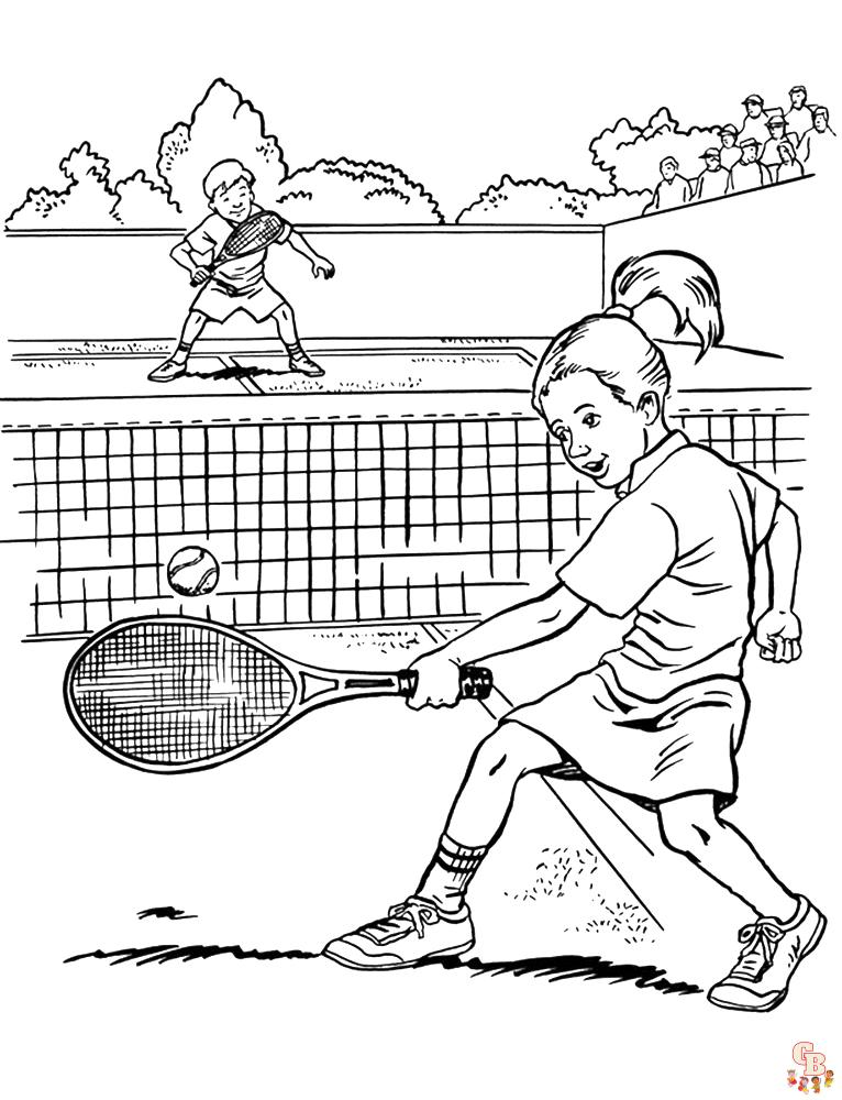 Tennis Kleurplaten 19