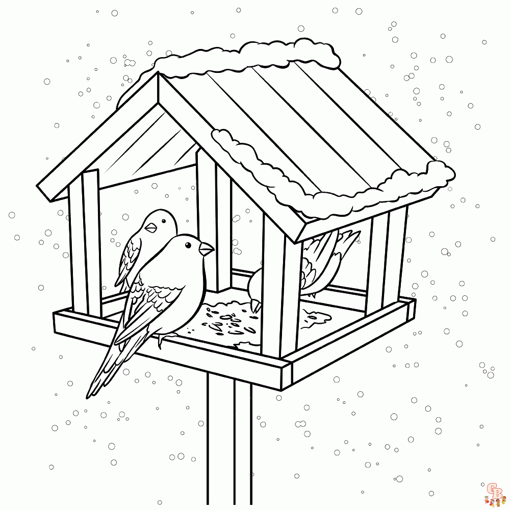 Vogelhuisjes Kleurplaten 4