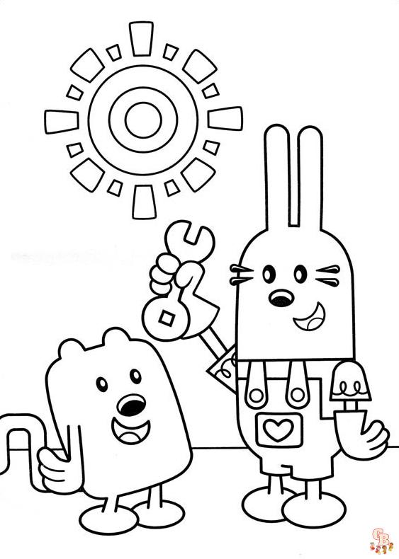 Wow Wow Wubbzy kleurplaten 2