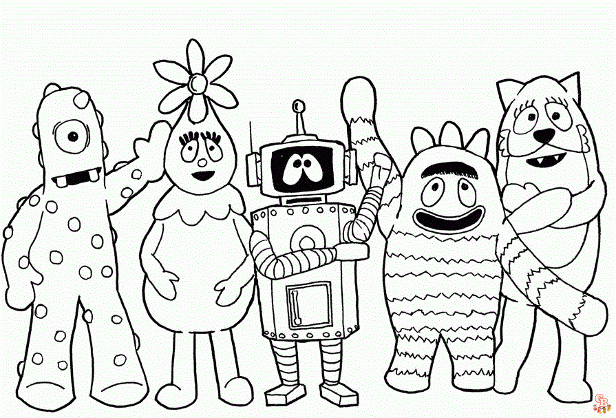 Yo Gabba Gabba Kleurplaten 5