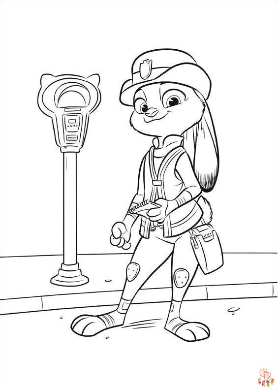 Zootropolis Kleurplaten 3